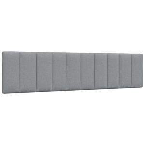 vidaXL Kopfteil-Kissen "Hanko" Hellgrau 200 cm Stoff
