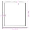 vidaXL Tischplatte 60x60x(2-4) cm Massivholz Unbehandelt Baumkante
