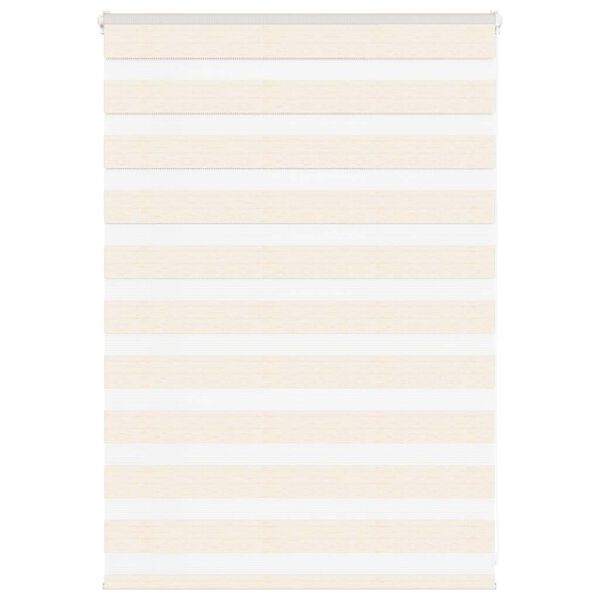 vidaXL Doppelrollo Marmorbeige 100x100 cm Stoffbreite 95,9 cm Polyester