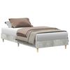 vidaXL Bettgestell ohne Matratze Betongrau 90x190 cm Holzwerkstoff