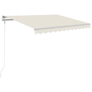 vidaXL Automatische Markise mit LED & Windsensor 300x250 cm Creme