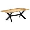 vidaXL Esstisch 200&times;100&times;75 cm Massivholz Mango