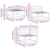 vidaXL Outdoor-Sofagarnitur 8 pcs Natur Massivholz Akazie