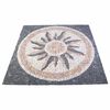 vidaXL Mosaikfliesen Sonnenmuster Mehrfarbig 120 x 120 cm aus Marmor