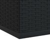 vidaXL Garten-Kissenbox PE Rattan 145x100x103 cm Schwarz