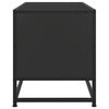vidaXL TV-Schrank Schwarz 80x34,5x40 cm Holzwerkstoff und Metall