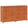 vidaXL Sideboard 2 stk. Wachsbraun 140 x 35 x 80 cm