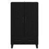 vidaXL Highboard Schwarz Eichen-Optik 69,5 x 30 x 115 cm Holzwerkstoff