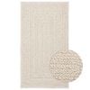 vidaXL Teppich ZIZUR Creme 60x110 cm Jute-Optik Indoor und Outdoor