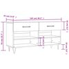 vidaXL Schuhbank Braun Eichen-Optik 102x35x55 cm Holzwerkstoff