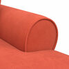 vidaXL Chaise Lounge mit Rock Rot-Orange 91 x 157 x 91 cm Rippenstoff