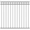 vidaXL Zaunelement ASSEN 170 x 150 cm Stahl Grau