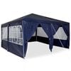 vidaXL Party-Zelt Blau 400 x 400 x 266 cm Polyethylen