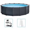 INTEX Aufstellpool Set Graphite Gray Panel 478x124 cm