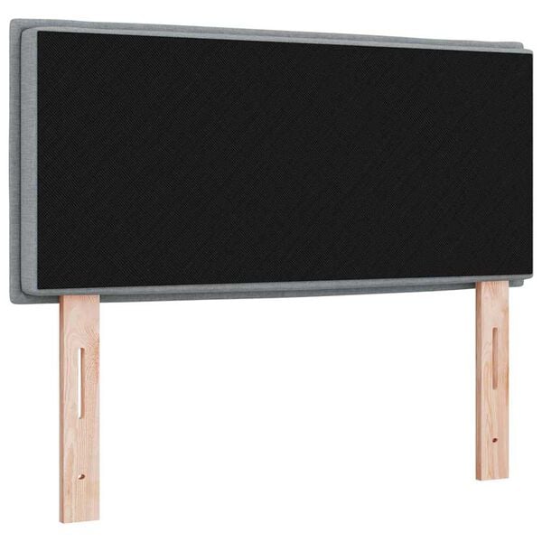 vidaXL Kopfteil Hellgrau 90 cm Stoff