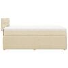vidaXL Boxspringbett mit Matratze Creme 100x200 cm Stoff