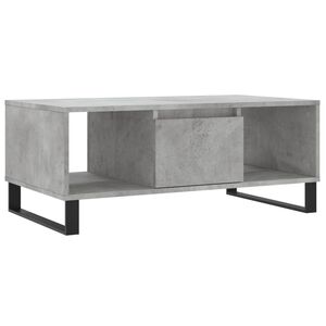 vidaXL Couchtisch Betongrau 90x50x36,5 cm Holzwerkstoff