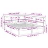 vidaXL Massivholzbett mit Regal ohne Matratze 150x200 cm Kiefernholz