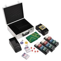 vidaXL Pokerchips-Set 300 Stk. 4 g