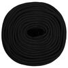 vidaXL Arbeitsseil Schwarz 10 mm 50 m Polyester