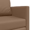 vidaXL Schlafsofa 110cm Cappuccino Kunstleder