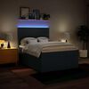 vidaXL Boxspringbett mit Matratze Blau 140x190 cm Stoff