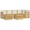 vidaXL Outdoor-Sofagarnitur 7 Stk. Wei&szlig; Polyester