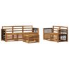 vidaXL Sofagarnituren 6 pcs Massivholz Akazie