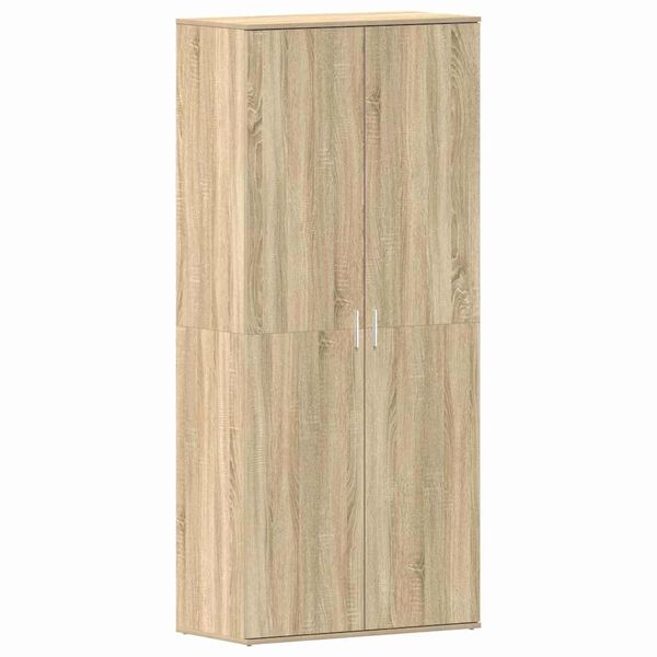 vidaXL Schuhschrank Sonoma-Eiche 80 x 39 x 178 cm Holzwerkstoff