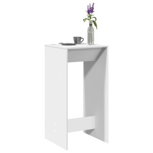 vidaXL Bartisch Wei&szlig; 51x50x103,5 cm Holzwerkstoff