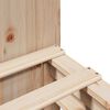 vidaXL Massivholzbett mit Regal ohne Matratze 120x190 cm Massivholz