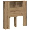 vidaXL Kopfteil mit Ablagen Artisan-Eiche 100x18,5x102,5cm Holzwerkstoff