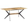 vidaXL Esstisch 180x90x76 cm Mango Massivholz