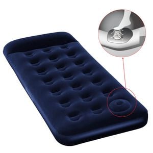 Bestway Luftbett Beflockt mit Integrierter Fu&szlig;pumpe 185x76x28 cm