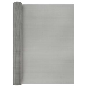 vidaXL Mesh Bildschirm 60 x 1000 cm 60 Mesh Edelstahl 201 Silber
