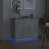 vidaXL LED-Sideboard Beton Grau 90 x 32 x 75 cm Holzwerkstoff