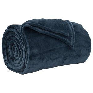 vidaXL Wohndecke Marineblau 220 x 240 cm 1.37 kg Fleece