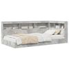 vidaXL B&uuml;cherregal-Bett Beton Grau 75 x 190 cm Holzwerkstoff