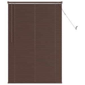 vidaXL Venezianische Jalousie Dunkelbraun mit Muster 150 x 90 cm 25 mm