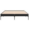 vidaXL Bettgestell Schwarz 140x200 cm Holzwerkstoff und Metall