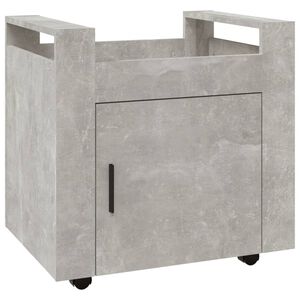vidaXL B&uuml;rowagen Betongrau 60x45x60 cm Holzwerkstoff