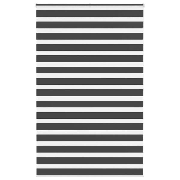 vidaXL Doppelrollo Schwarz 150x200 cm Stoffbreite 145,9 cm Polyester