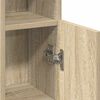 vidaXL Badezimmerschrank mit Rollenhalter Sonoma-Eiche 20,5x22x90 cm