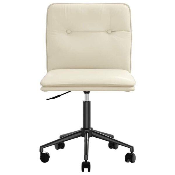 vidaXL Esszimmerst&uuml;hle 4 Stk. Creme Kunstleder