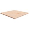 vidaXL Tischplatte Quadratisch 80x80x2,5 cm Eichenholz Unbehandelt