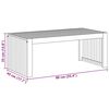 vidaXL Beistelltisch Braun 90 x 45 x 35 cm Massivholz Akazie
