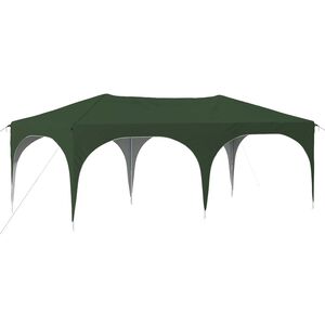 vidaXL Pop-up Partyzelt Gr&uuml;n 575 x 288 x 245 cm Oxford-Stoff