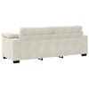 vidaXL 2-teiliges Sofa-Set mit Kissen, cremefarbener Samt