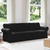 vidaXL Sofa Schwarz Gesamtabmessungen: 245 x 82 x 80 cm (B x T x H)