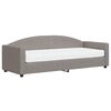 vidaXL Tagesbett mit Matratze Taupe 80x200 cm Stoff
